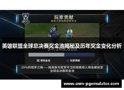 英雄联盟全球总决赛奖金池揭秘及历年奖金变化分析